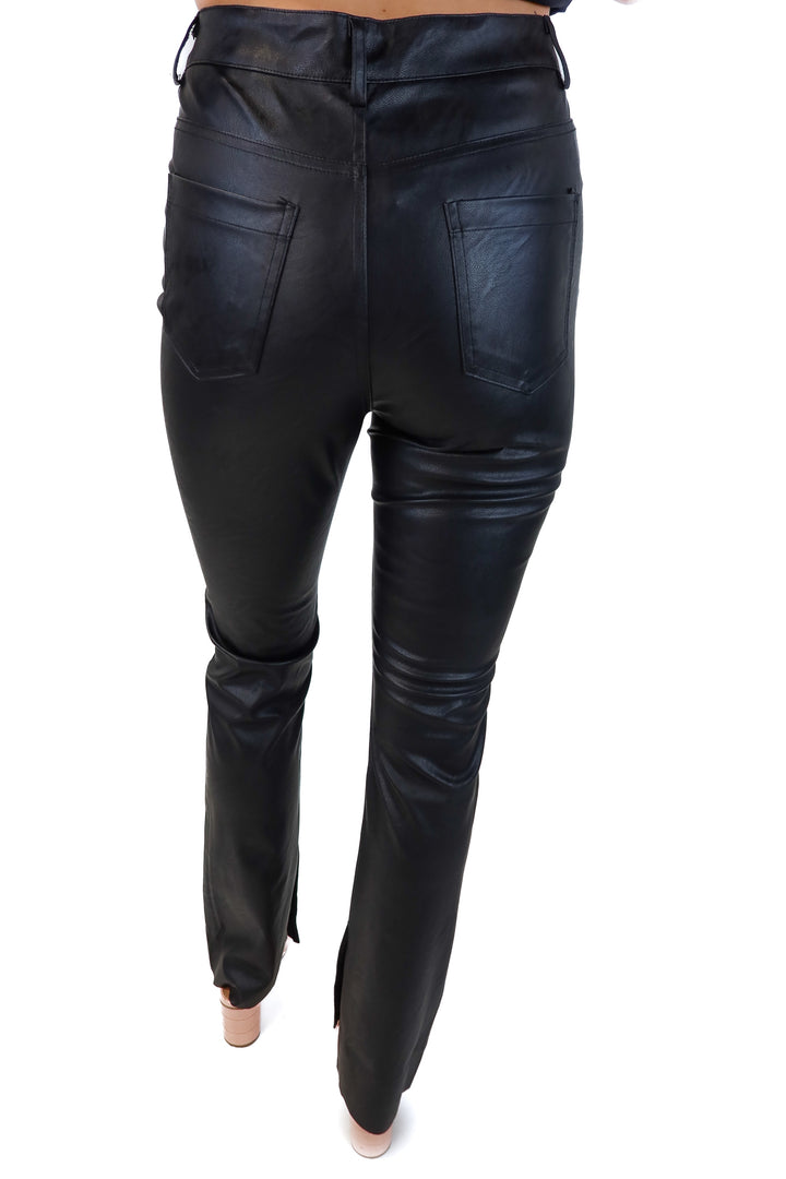 Vici Black Vegan Leather Pants NWOT (S; retails for $74)
