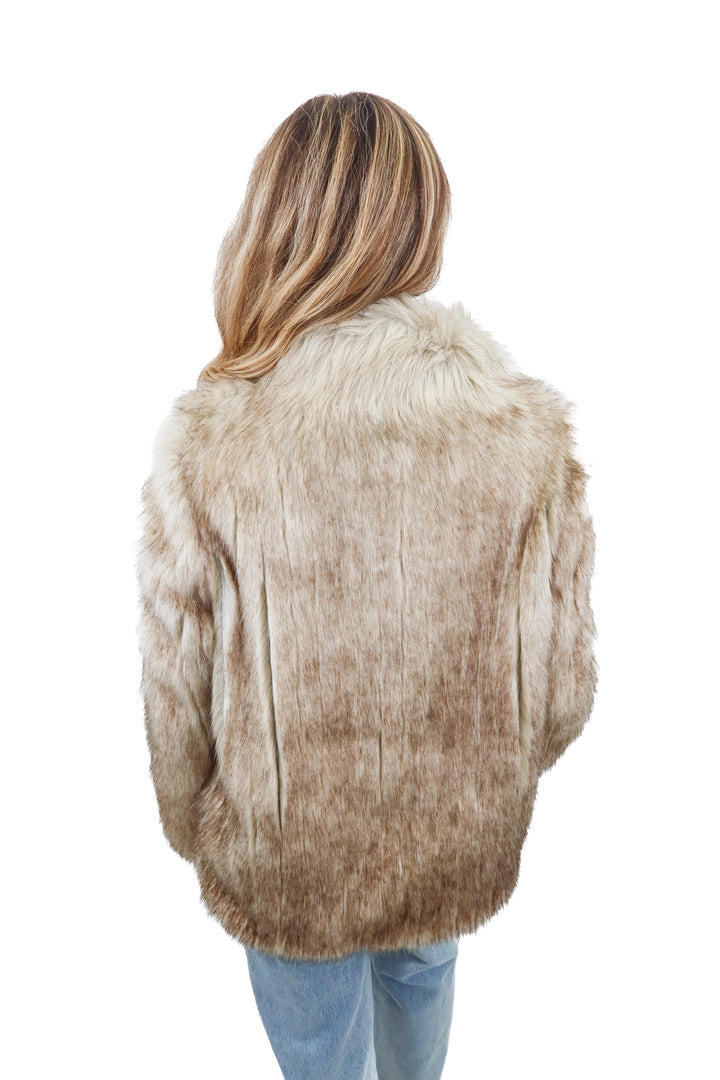 topshop light fur jacket (4; retail $159)