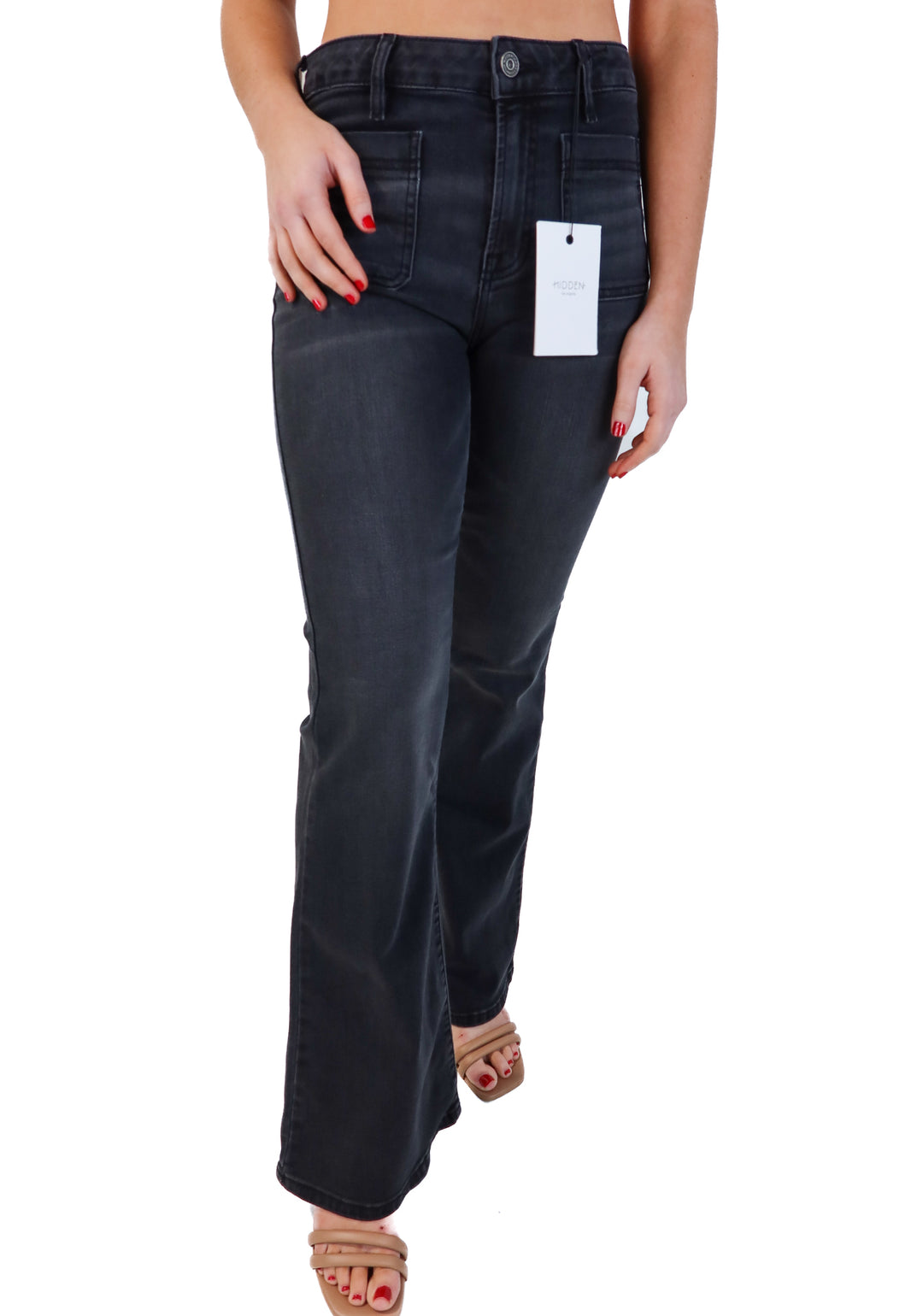 Hidden Black Flare Jeans NWT (26 & 27; retails for $113)