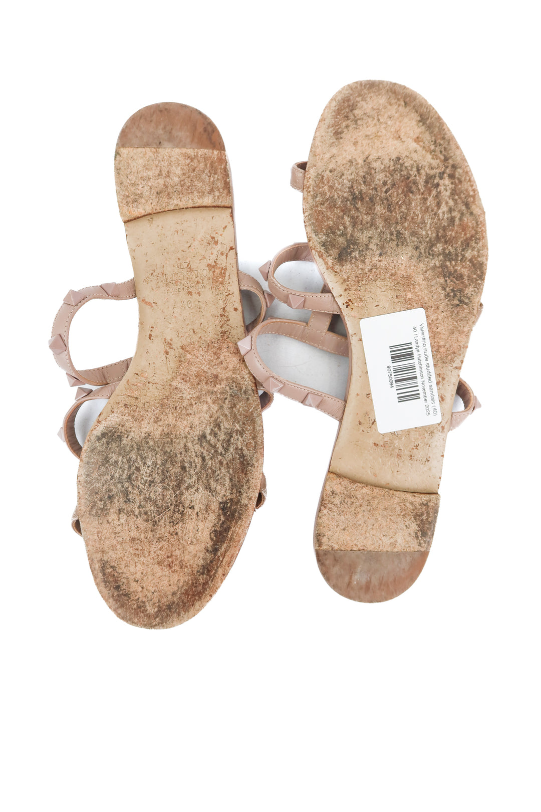 Valentino nude studded sandals (40)