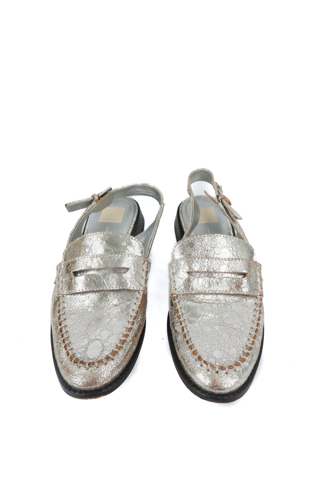 Dolce Vita silver metallic flats (10)