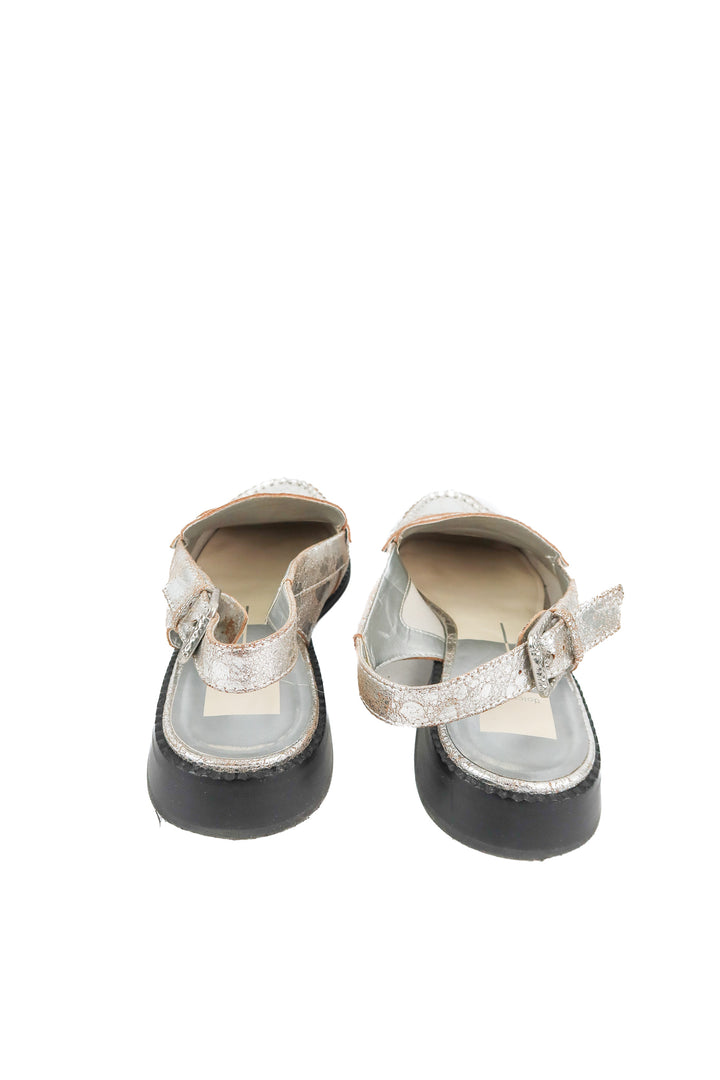 Dolce Vita silver metallic flats (10)