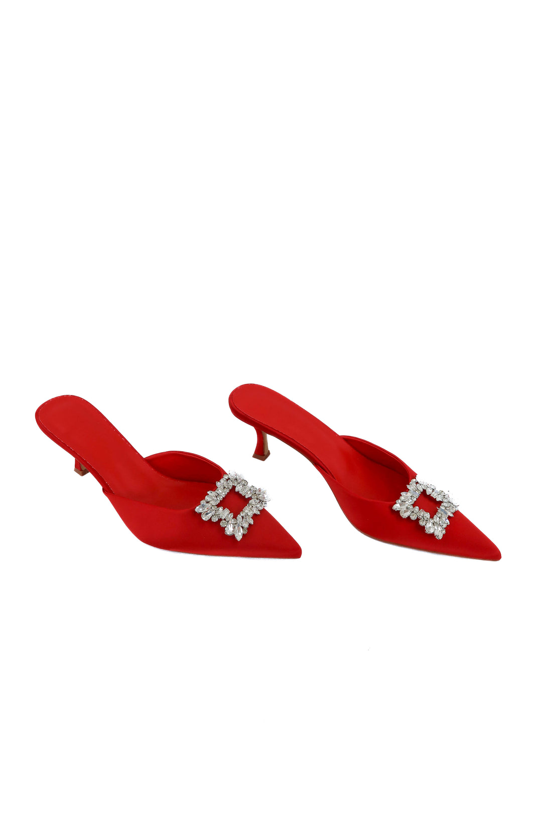 schutz red kitten heel pumps (10; retail $175)