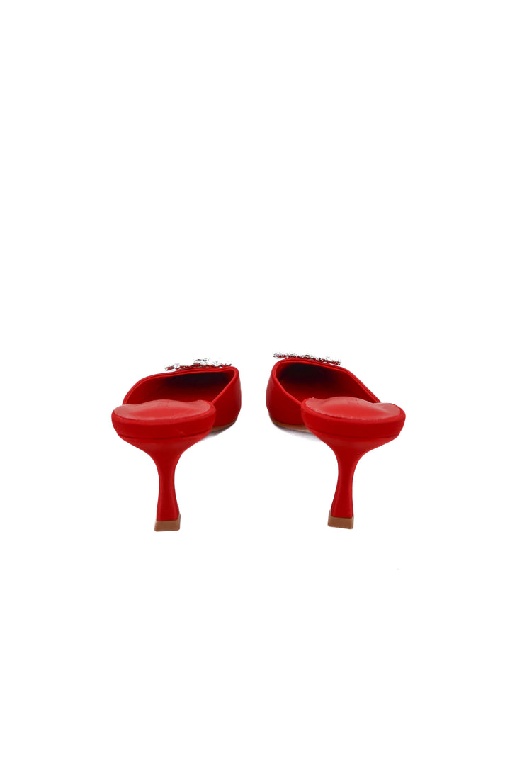 schutz red kitten heel pumps (10; retail $175)