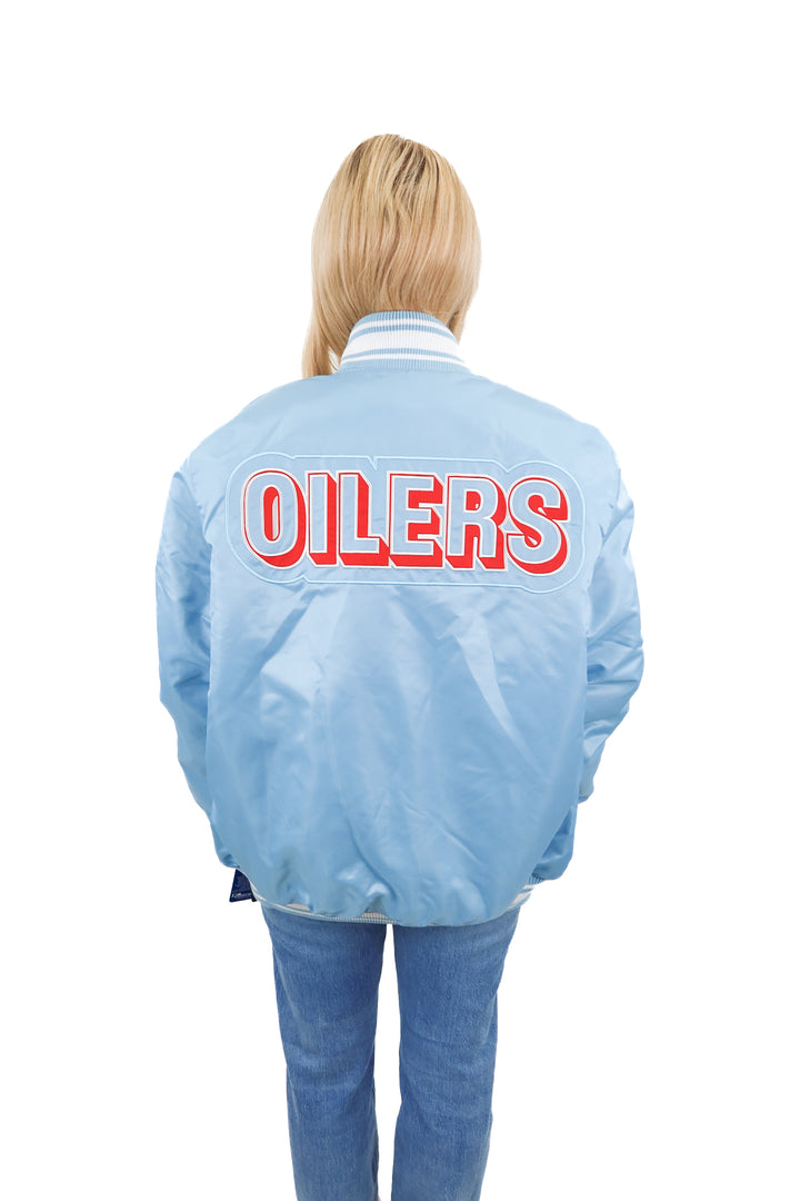 NFL oilers bomber jacket NWT (m; retail $145)