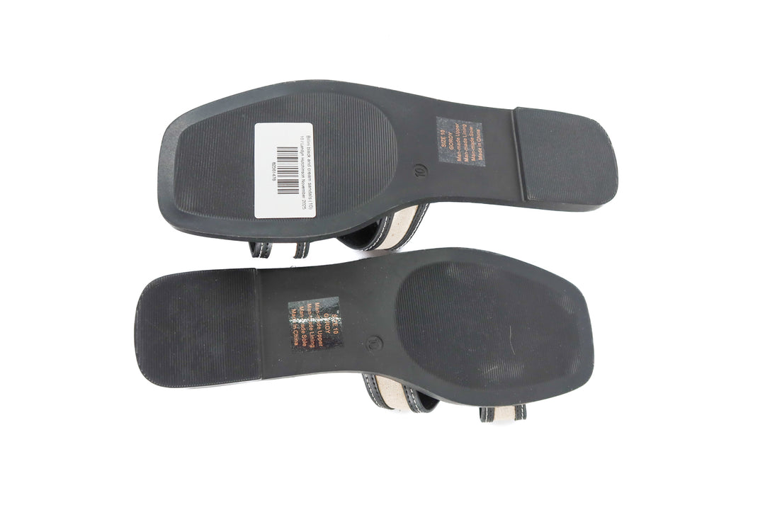 Billini black and cream sandals (10)