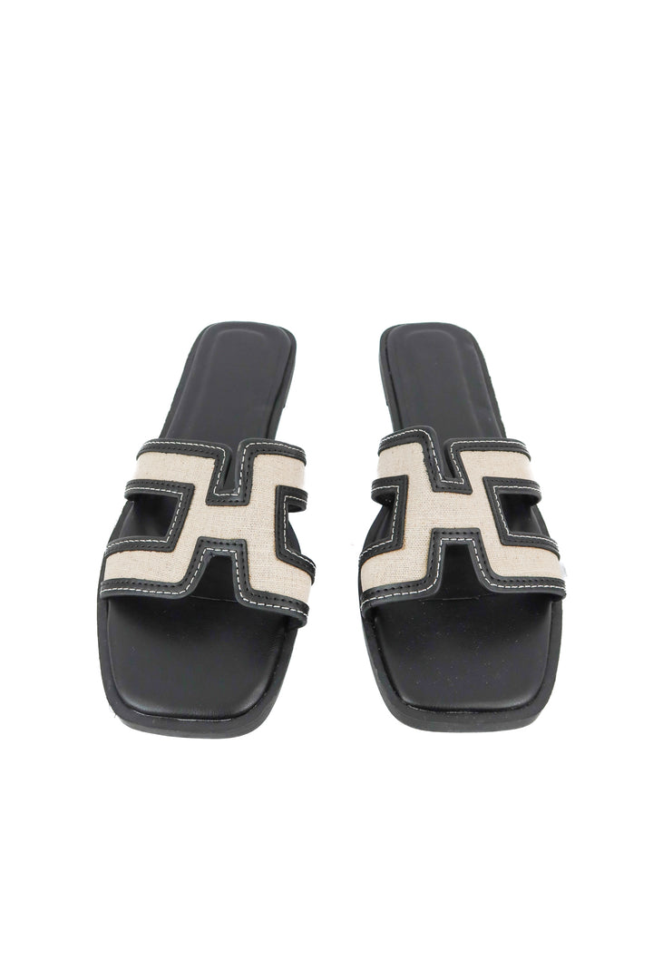 Billini black and cream sandals (10)