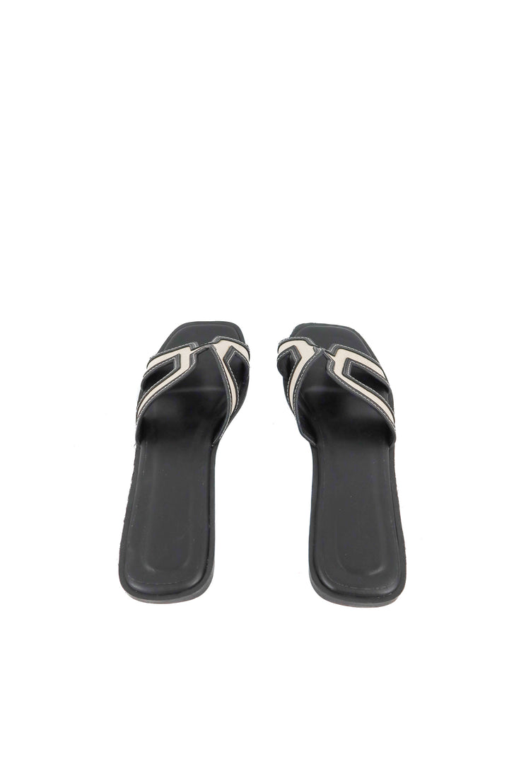 Billini black and cream sandals (10)