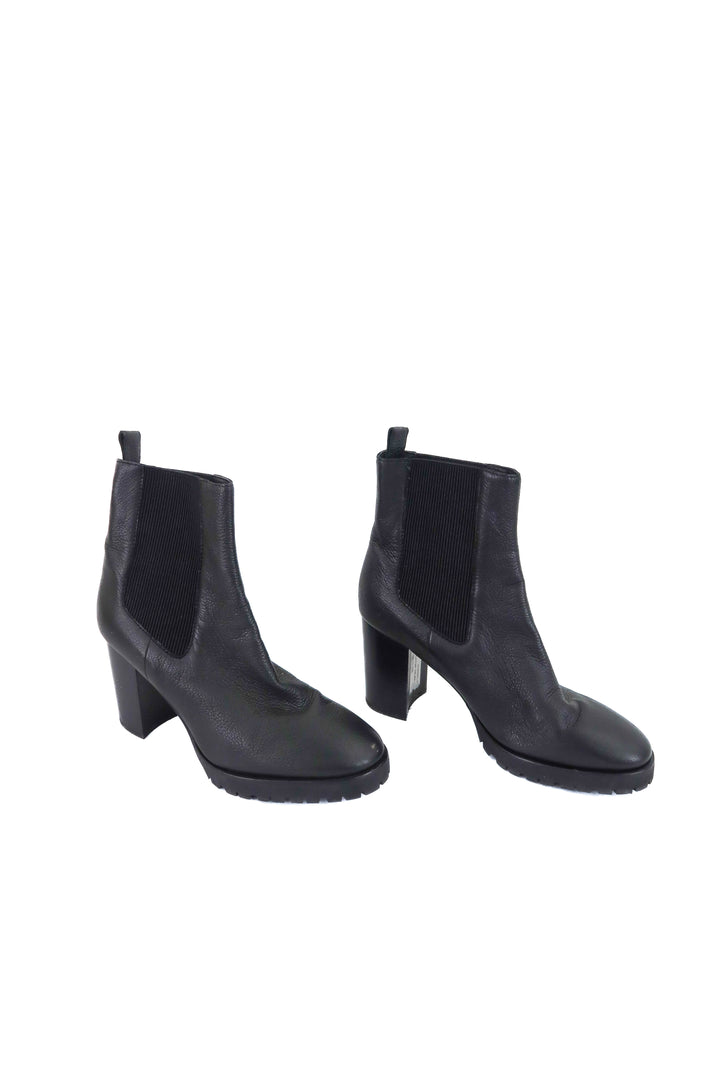 paige black platform bootie (10; retail $428)