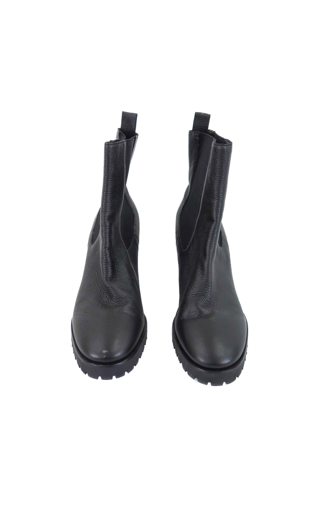 paige black platform bootie (10; retail $428)