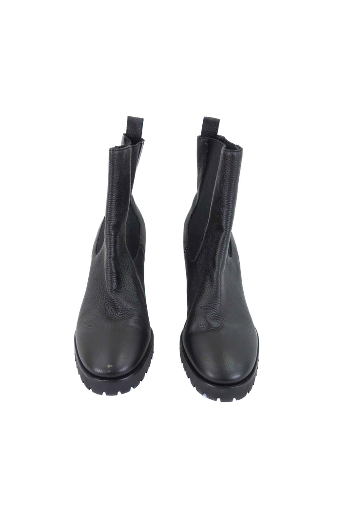 paige black platform bootie (10; retail $428)