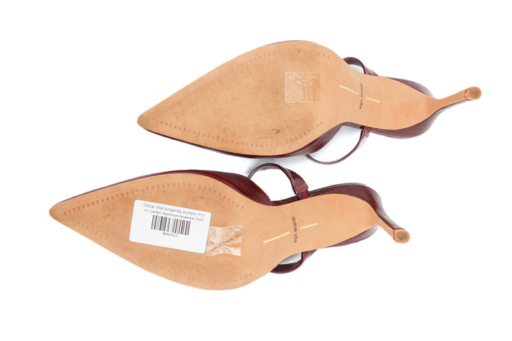 Dolce Vita burgandy pumps (10)