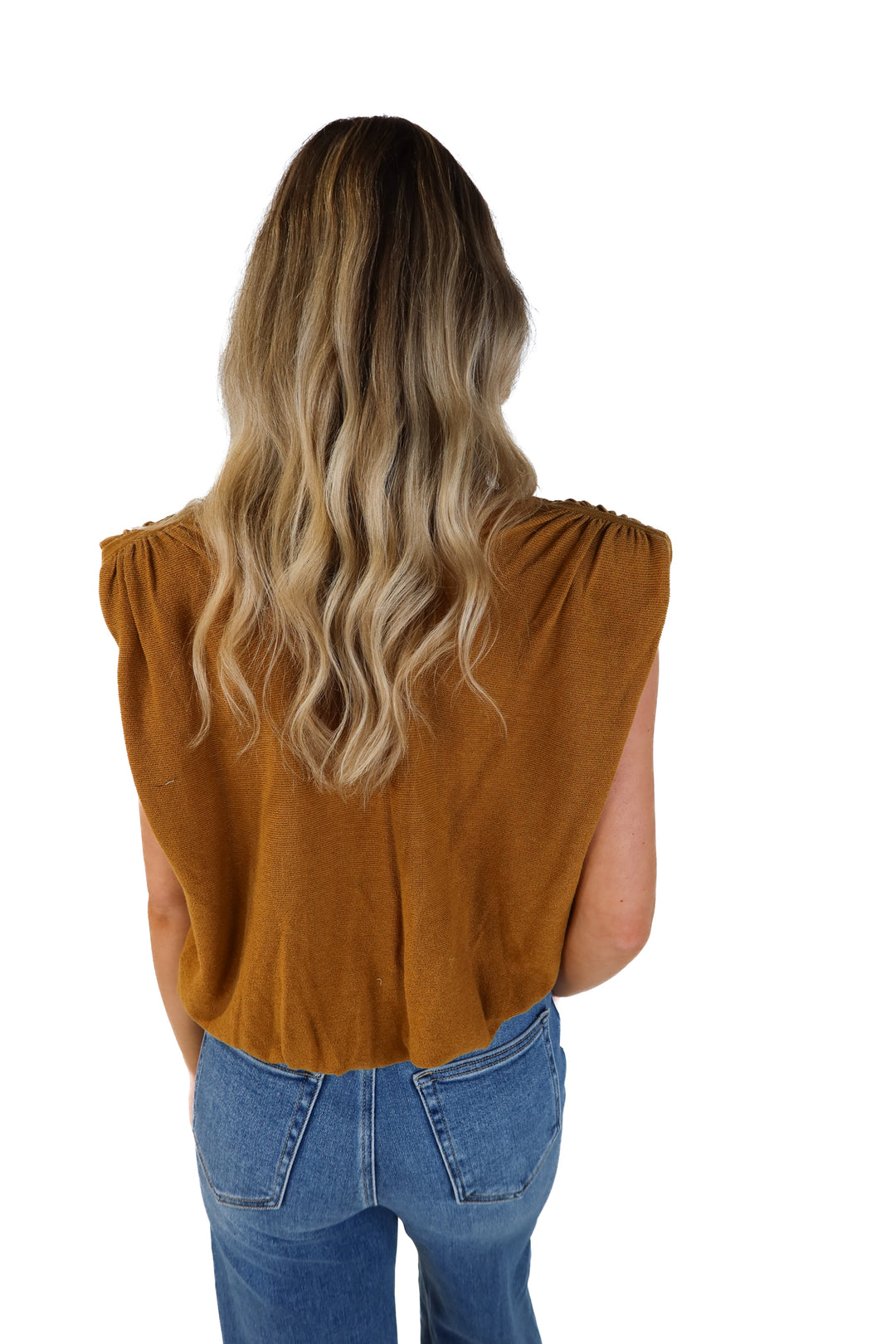 Ba&sh bronze knit sleeveless top NWT (0; retails for $128)
