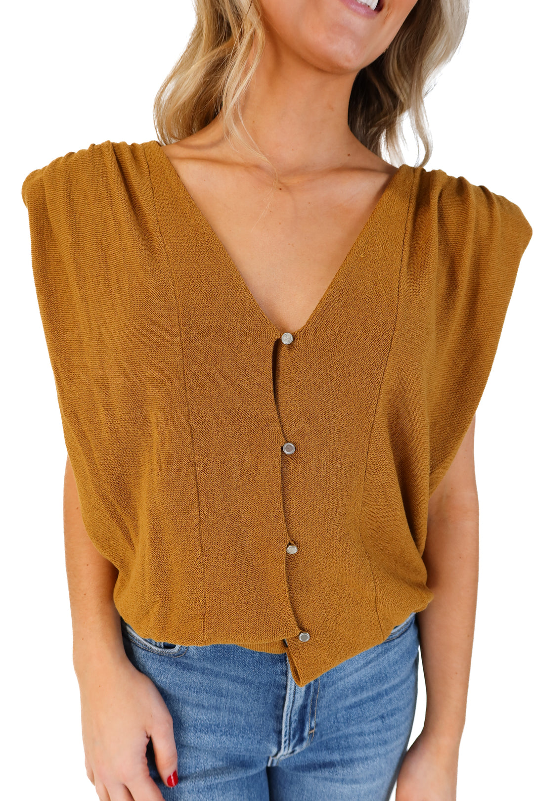 Ba&sh bronze knit sleeveless top NWT (0; retails for $128)