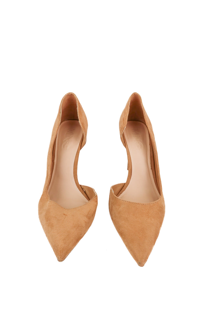MNG tan suede pumps (42)
