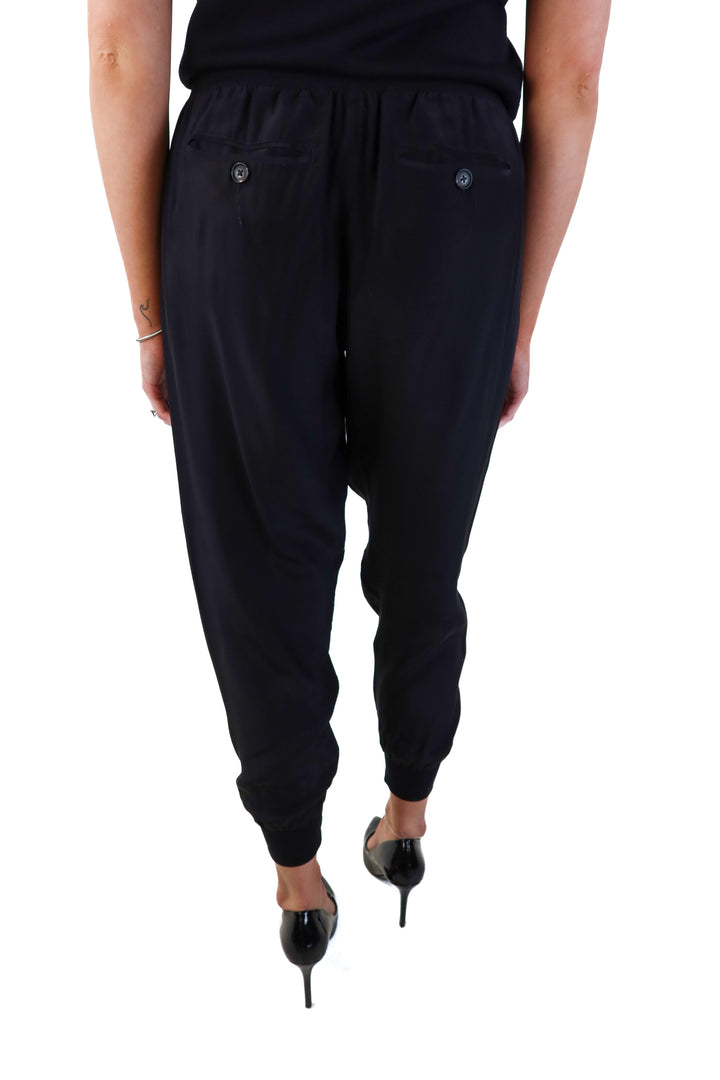 ATM black silk joggers (s; retails for $275)