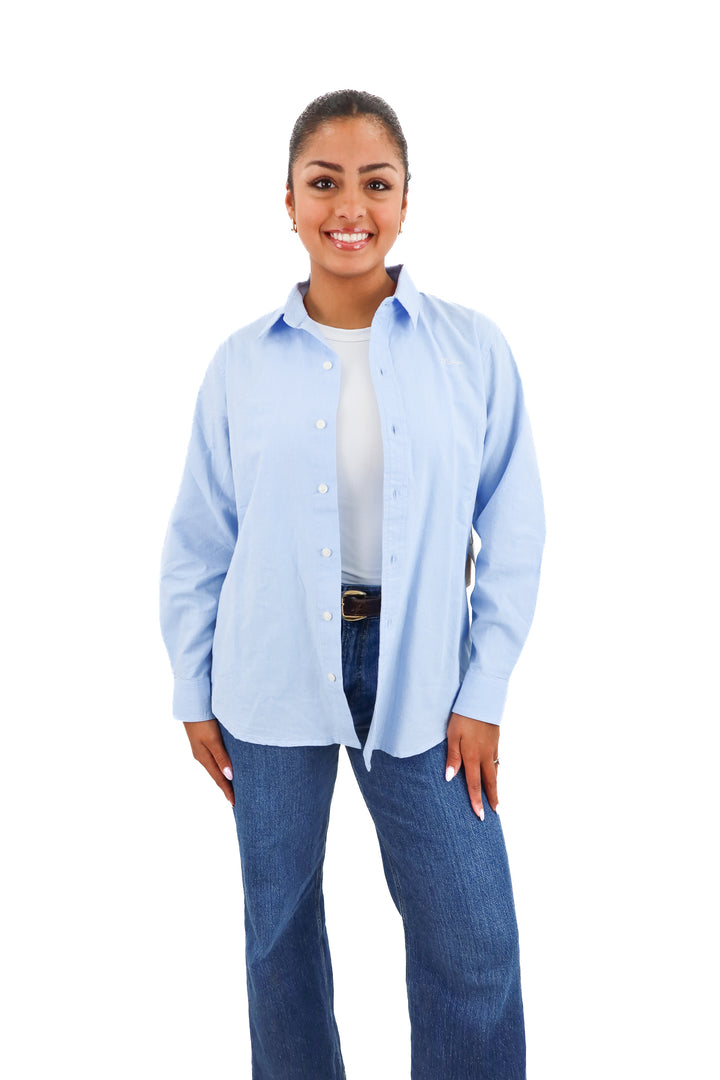 mother blue button down NWT (s; retail $258)
