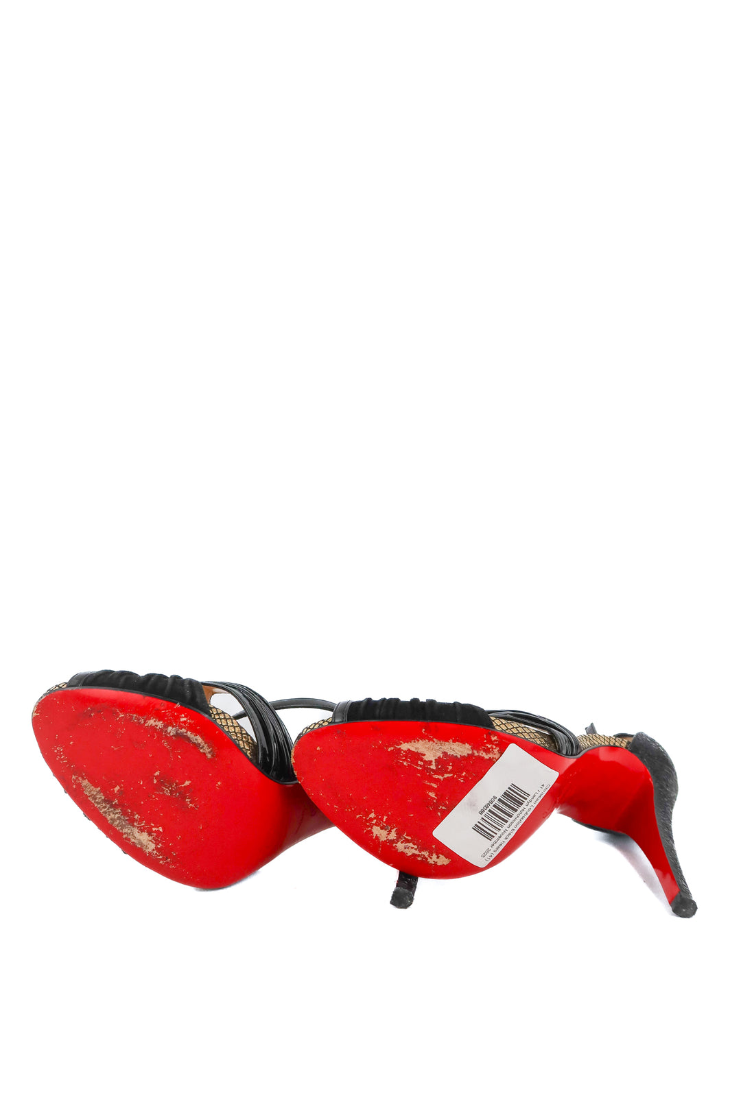 Christian Loubouton black heels (41; retail $1,195)