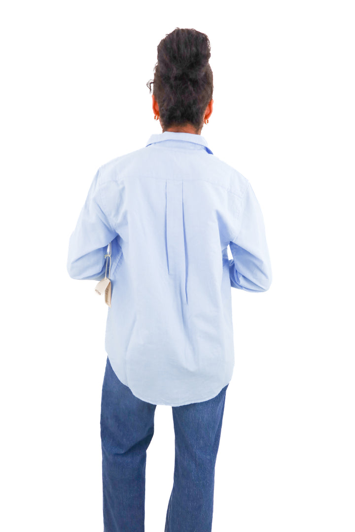 mother blue button down NWT (s; retail $258)