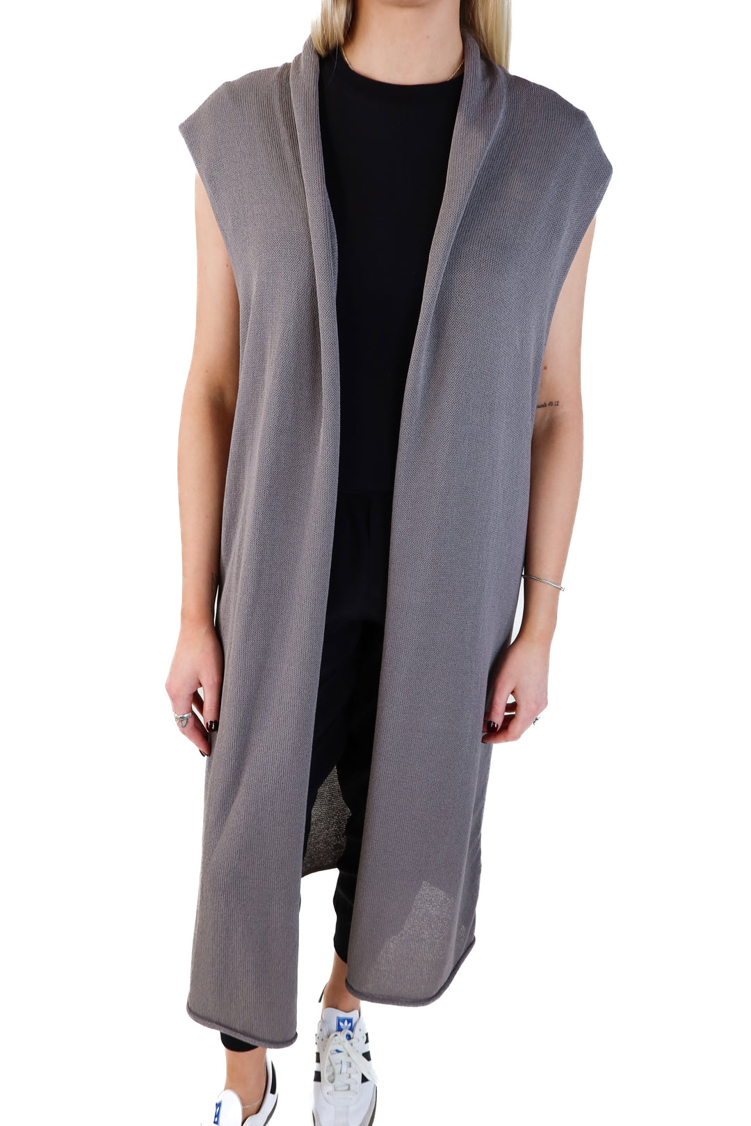 Zara Sleeveless Long Cardigan (S)