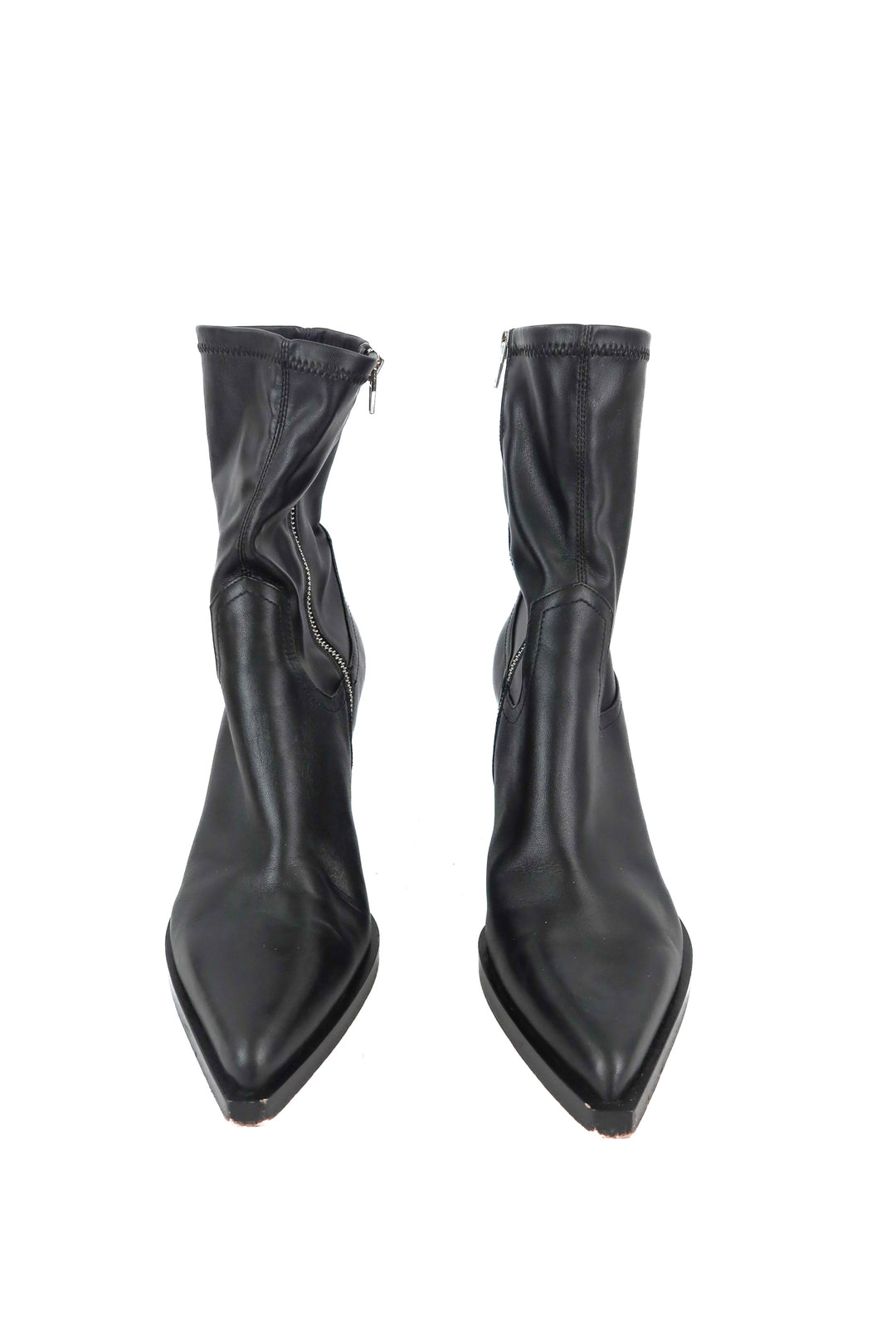 Dolce Vita black leather midi boots (10)