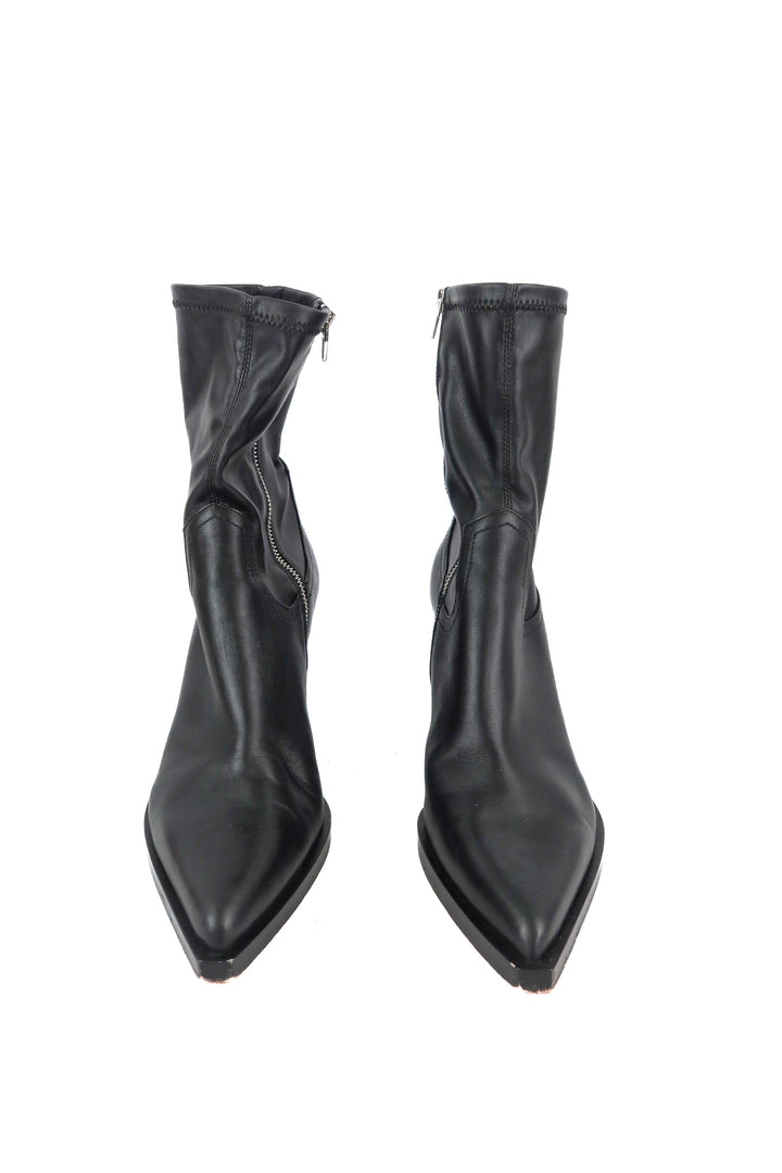 Dolce Vita black leather midi boots (10)