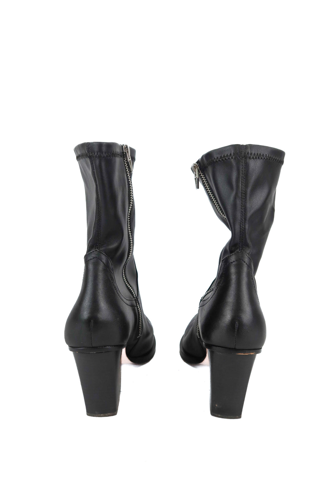 Dolce Vita black leather midi boots (10)