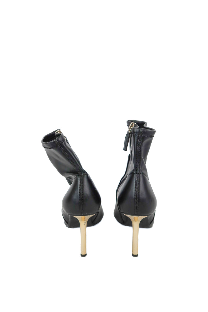 Zara black gold and black boots (41)