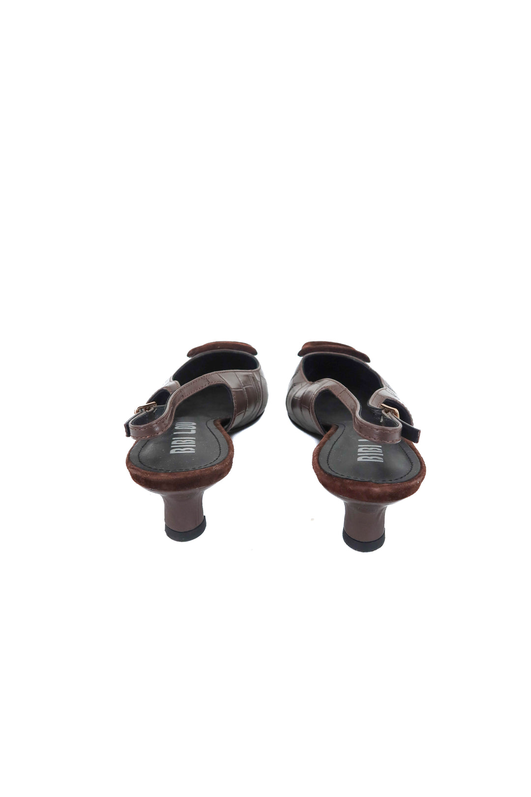 bibilou brown kitten heel (10; retail $180)