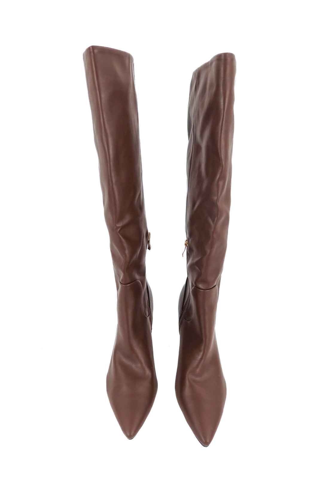 Billini over the knee brown leather boots (10)