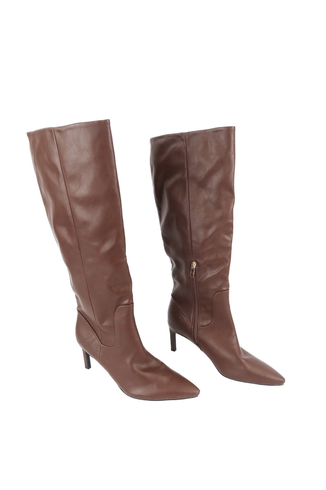 Billini over the knee brown leather boots (10)