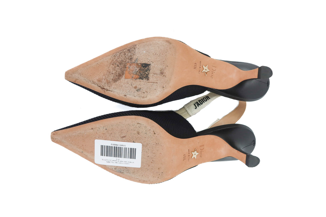 christian dior j'adior black slingback pump (11.5; retail $1,090)*
