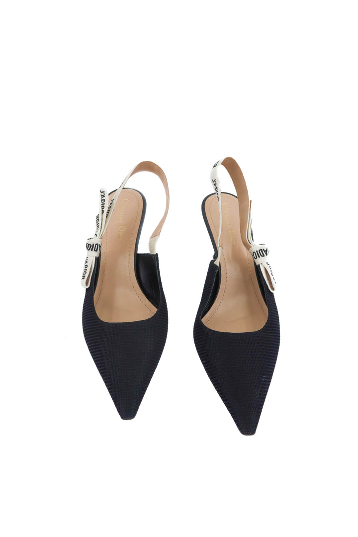christian dior j'adior black slingback pump (11.5; retail $1,090)*