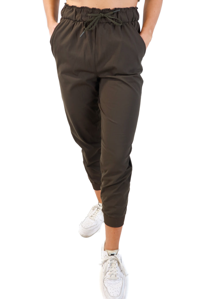 Lululemon olive green joggers (s*; retails for $128)