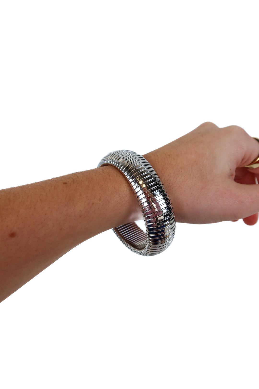 Silver Chunky 20mm Bangle Bracelet