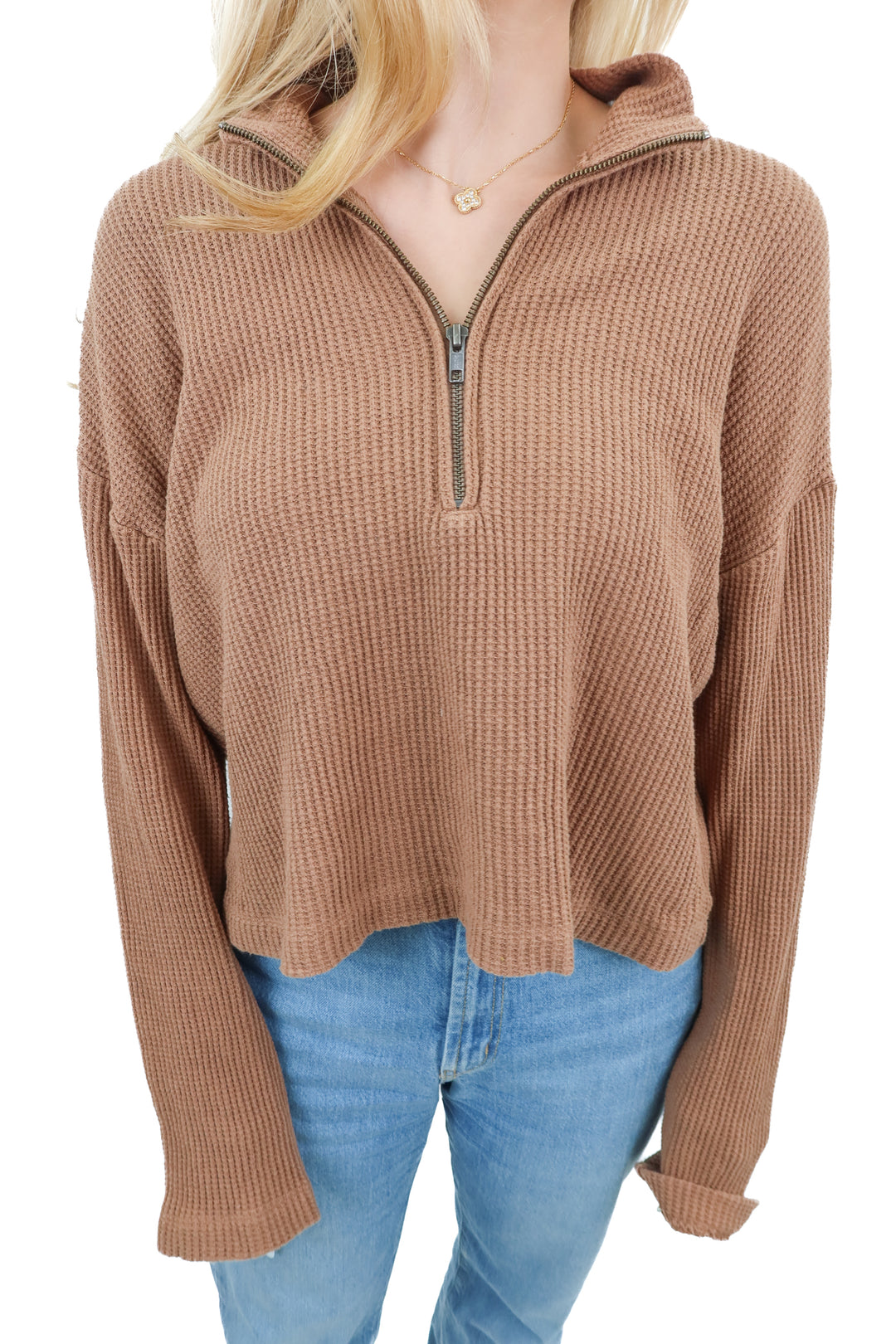 Reformation waffle knit top (S)