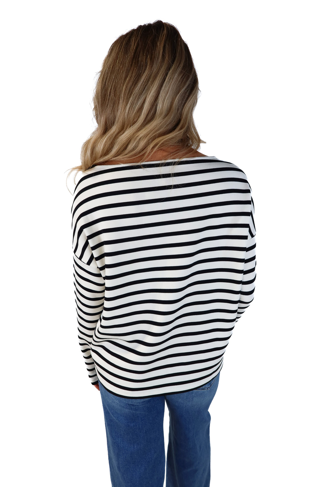 Spanx white/black striped boat neck top (s; retails for $98)