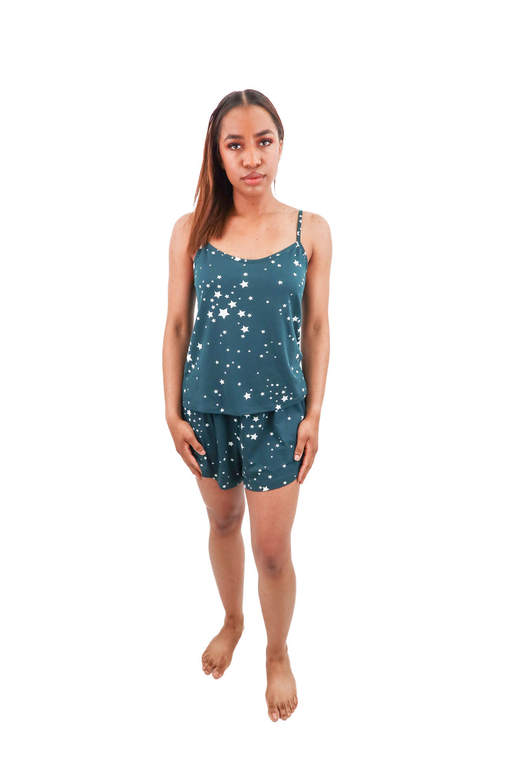 mason grey green star pjs (s)