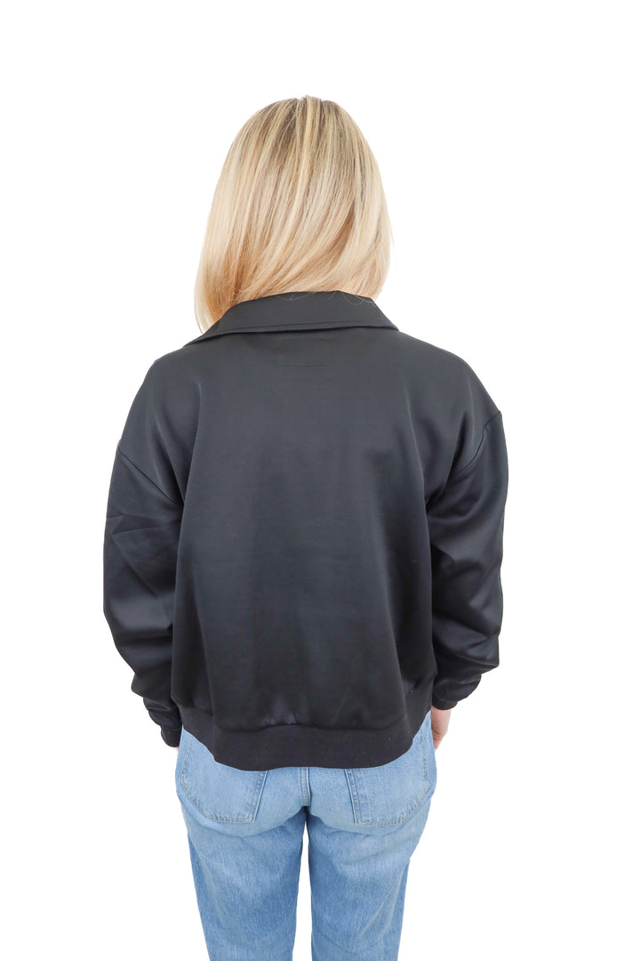 Ellandemm black bomber jacket NWT (S)