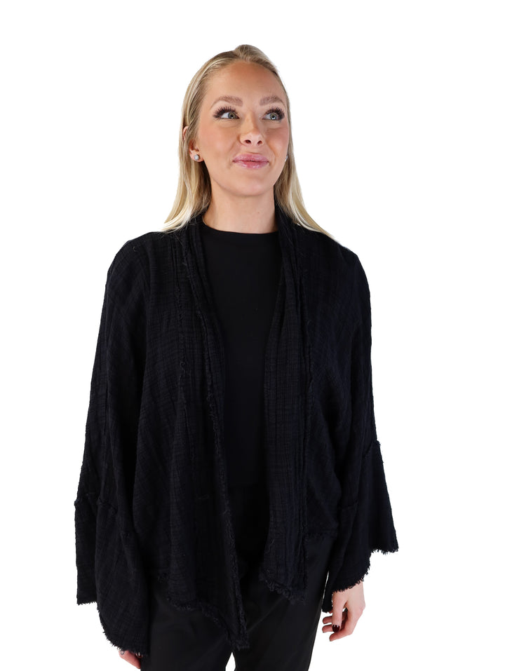 Free people black gauze caftan (m/l)