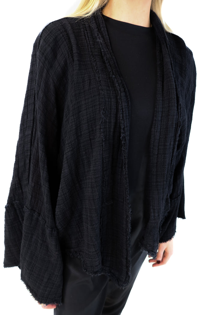 Free people black gauze caftan (m/l)