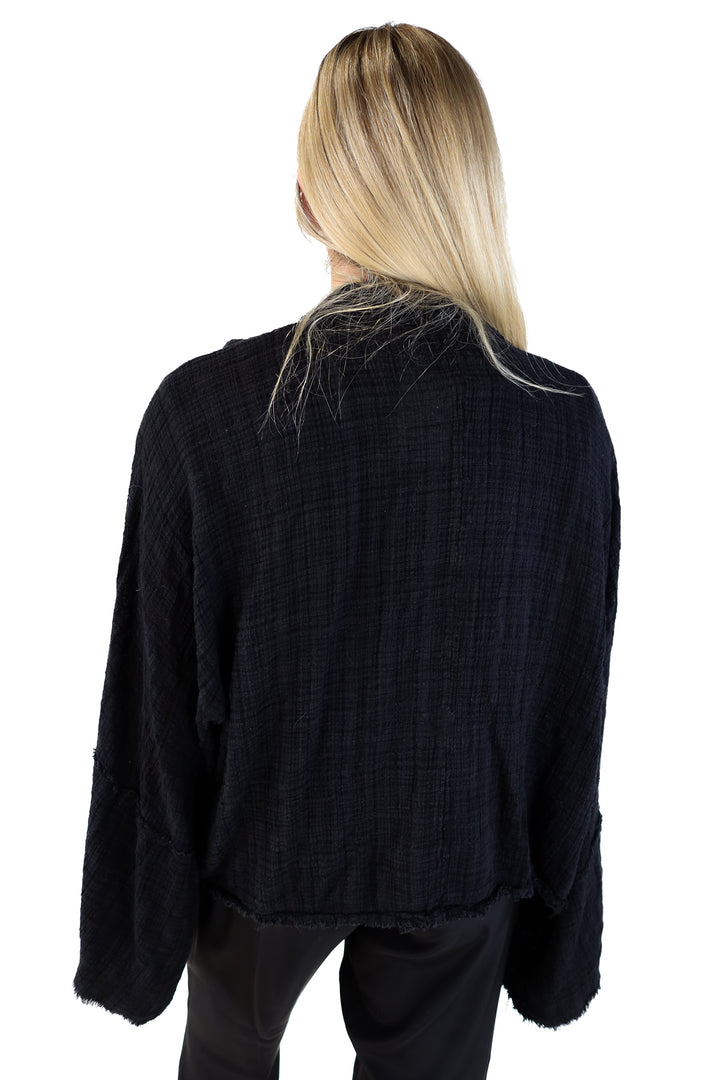 Free people black gauze caftan (m/l)