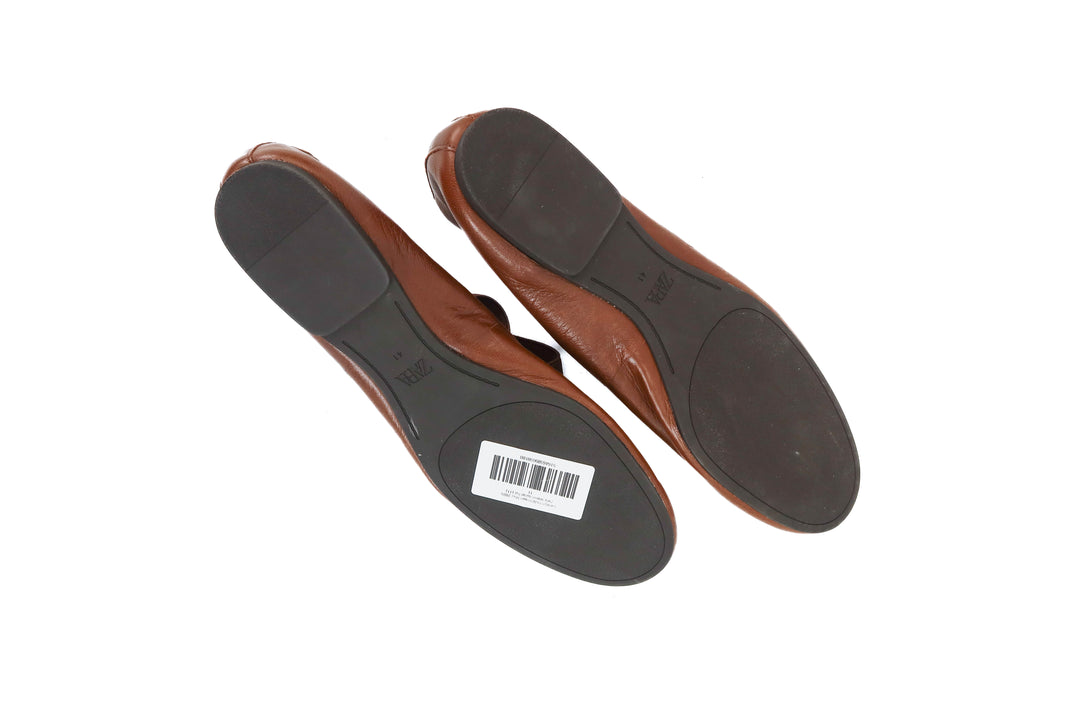 zara brown ballet flat (11)