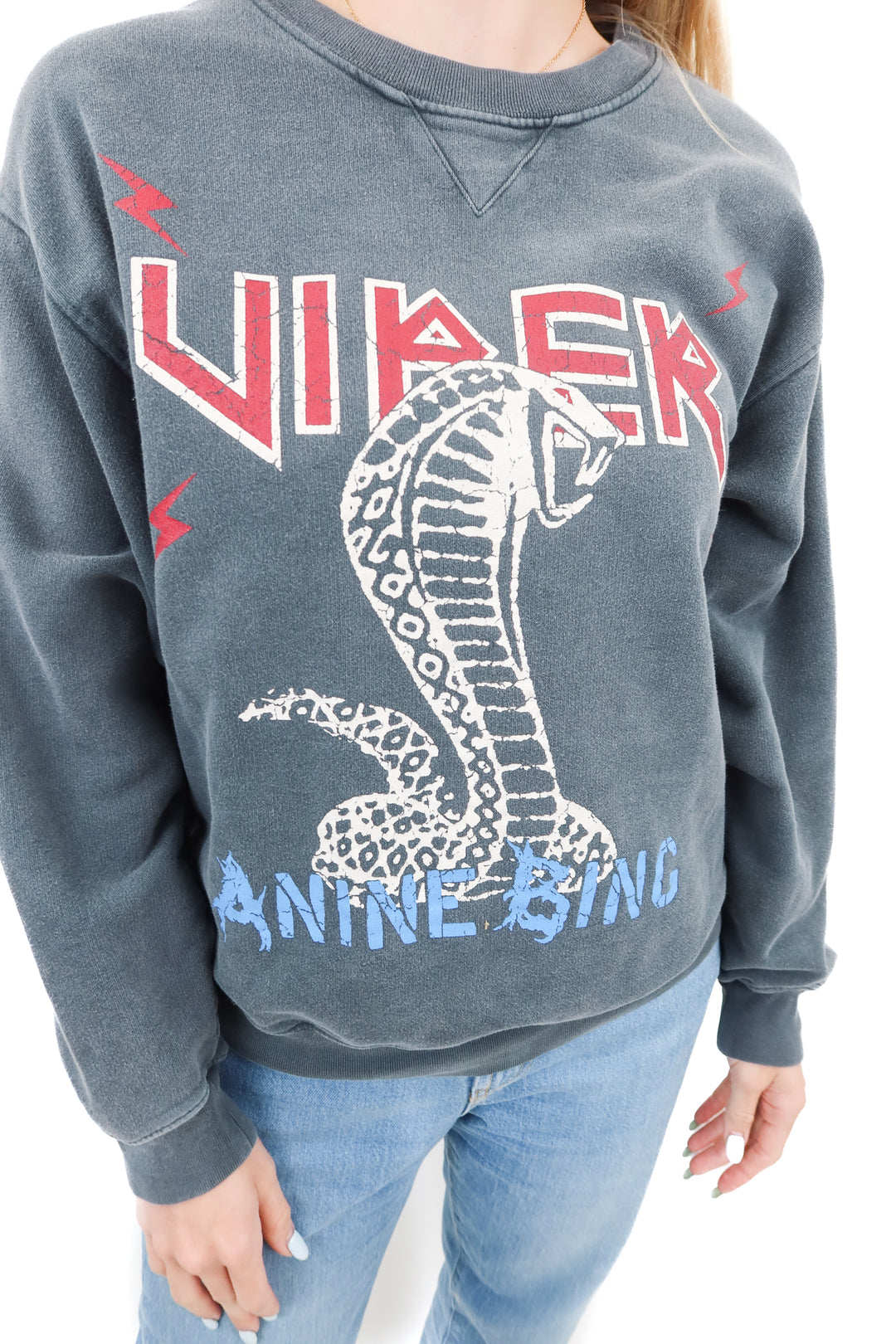 anine bing cobra crewneck (S; retail $220)