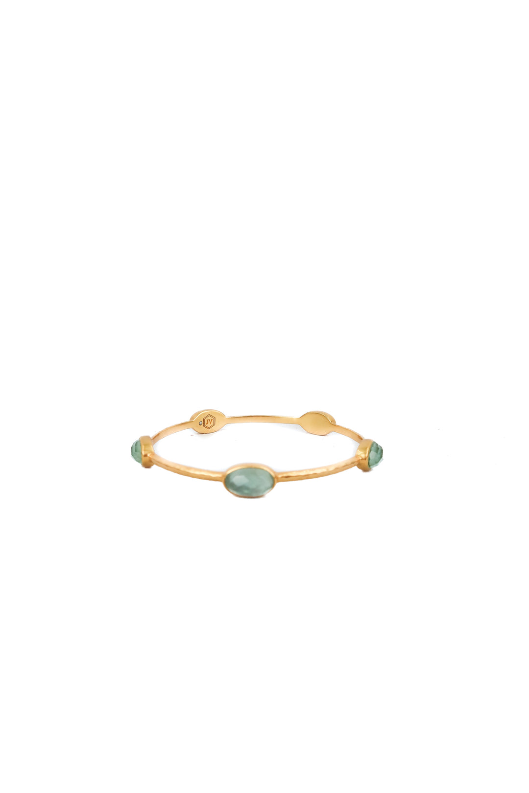 julie vos ivy stone bangle iridescent aquamarine blue (retail $145)