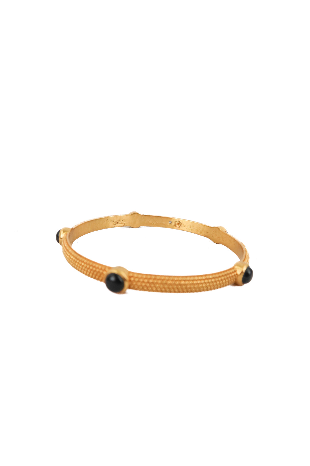 julie vos cabochon bangle in obsidian black (retail $135)