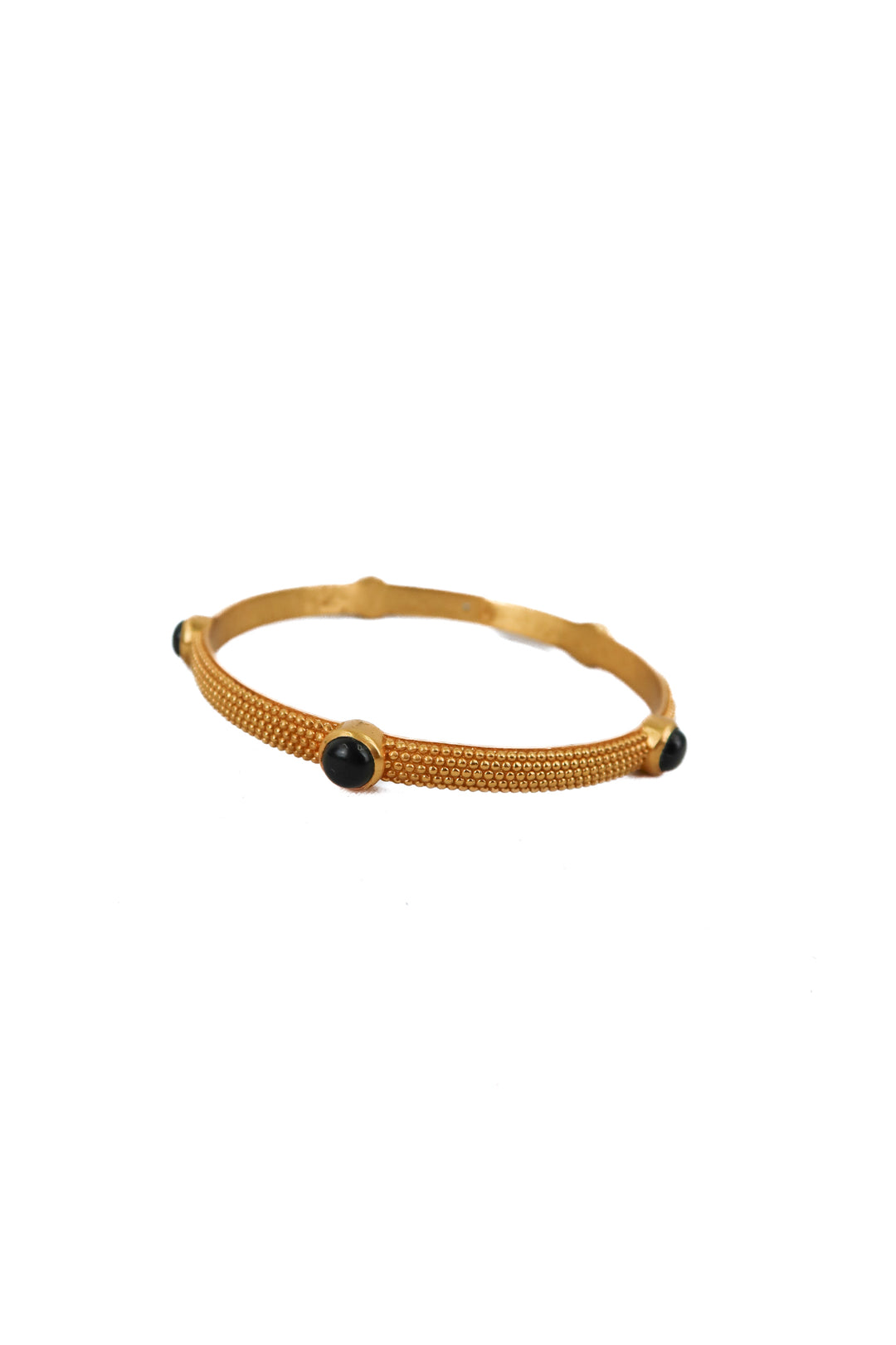 julie vos cabochon bangle in obsidian black (retail $135)