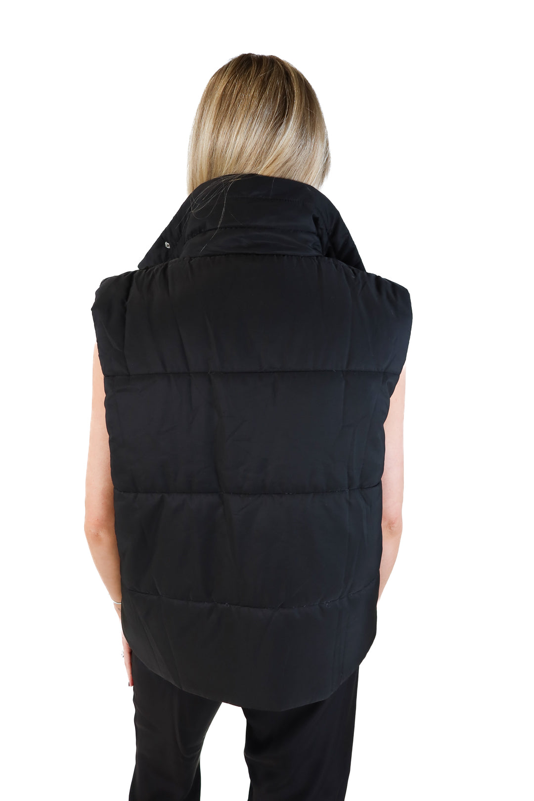 Vici Black Puffer Vest (S)
