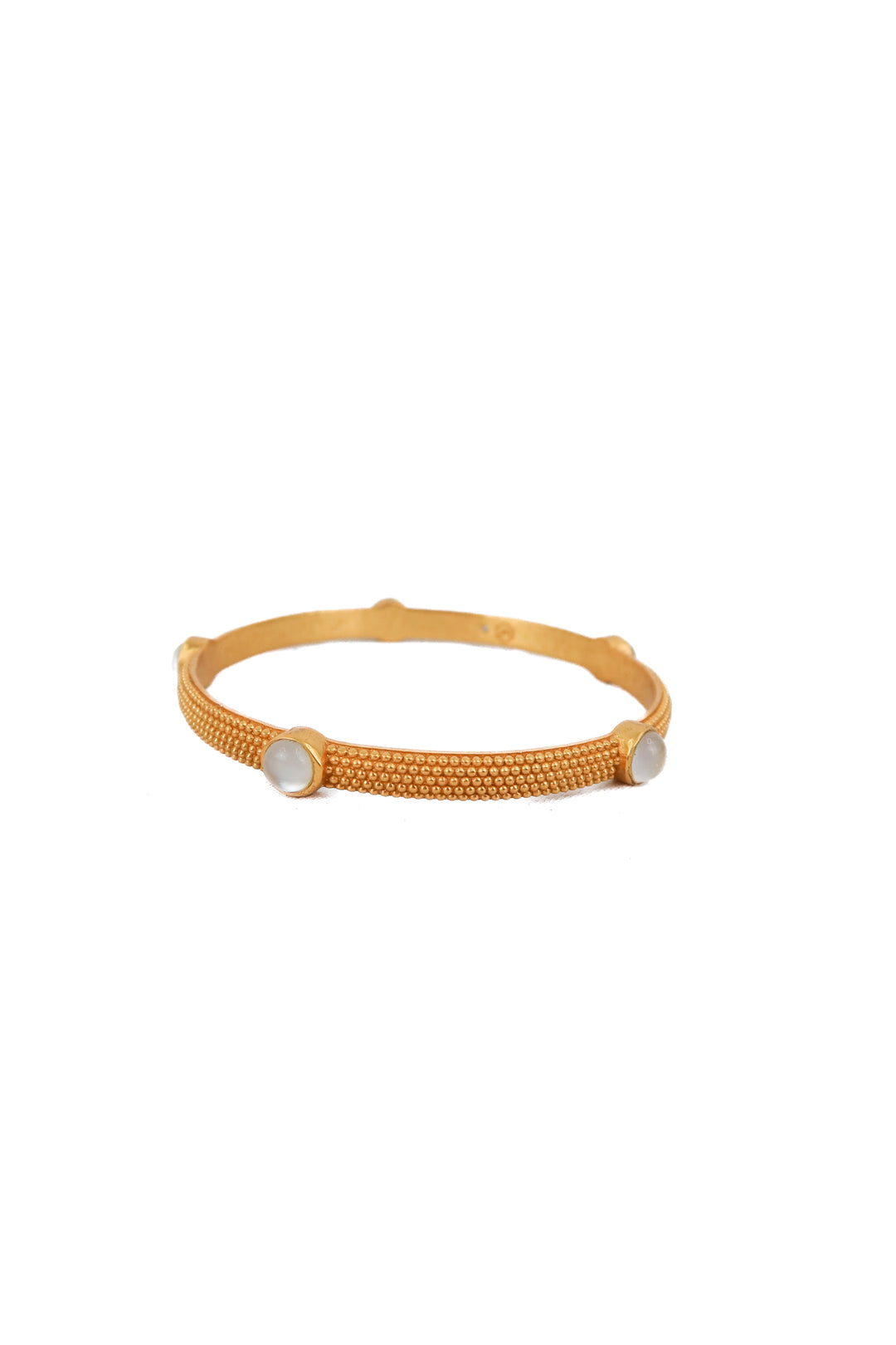 julie vos cabochon bangle in iridescent clear crystal (retail $135)