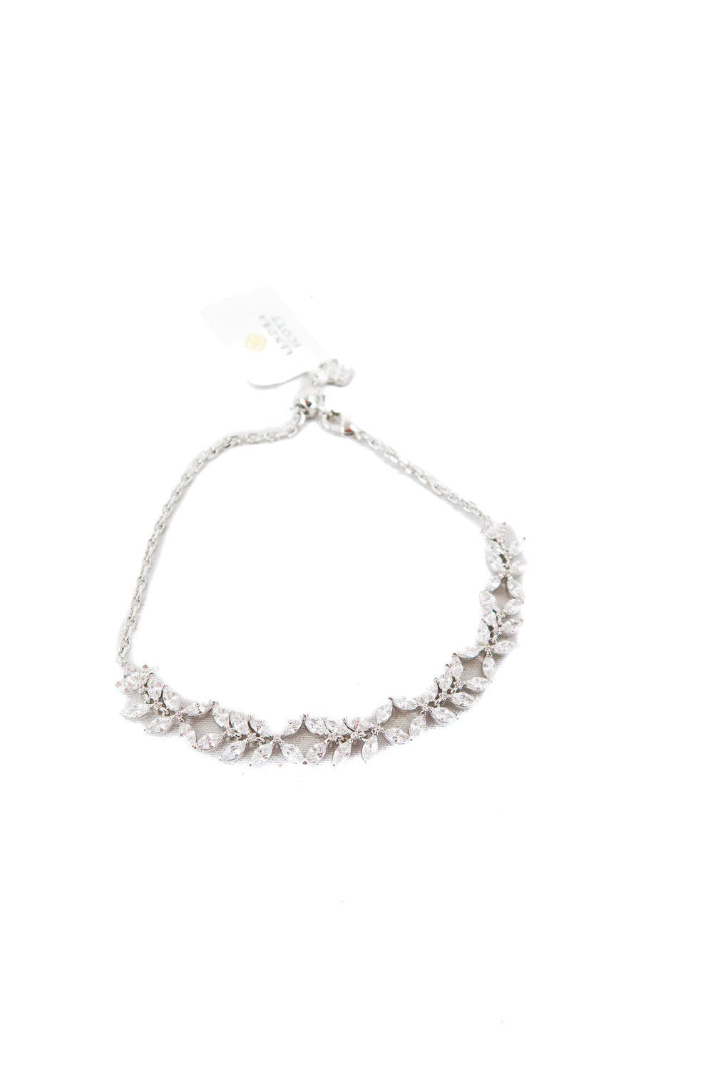kendra scott rosalie crystal silver tennis bracelet NWT (retail $98)